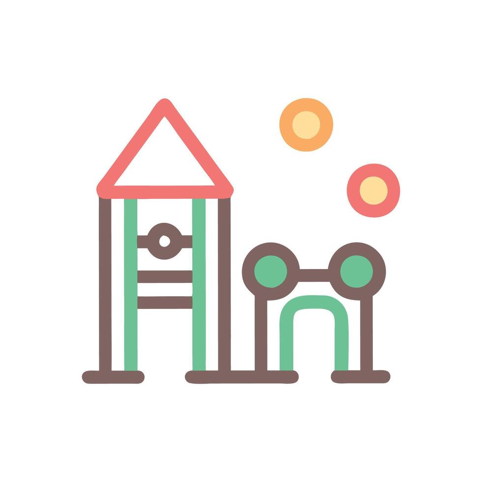 Elegant Playground Icon for Digital Use vector