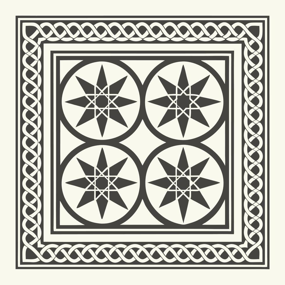 set of four decorative elements vector