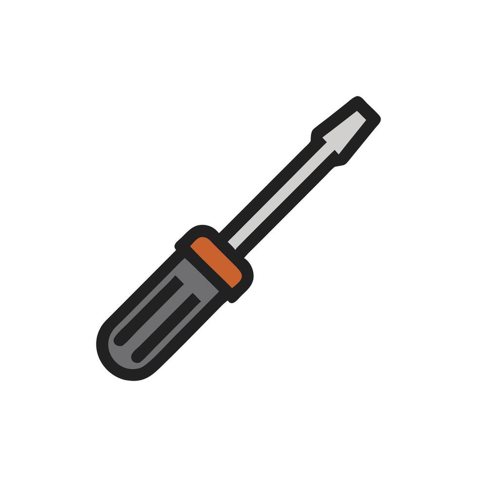 Screwdriver Icon for Industrial Use vector
