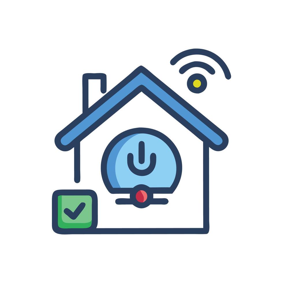 Smart Home Icon for Future Living vector