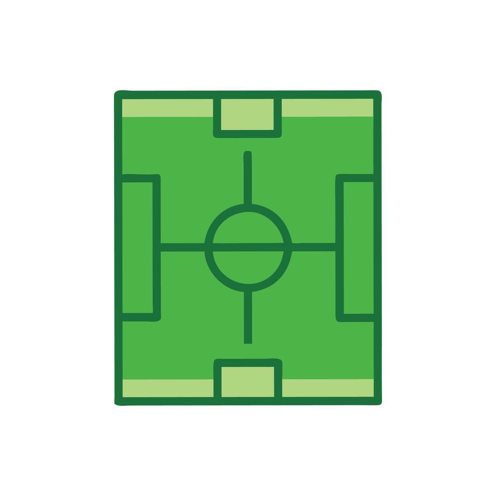 Soccer Field Icon for Sports Design vector