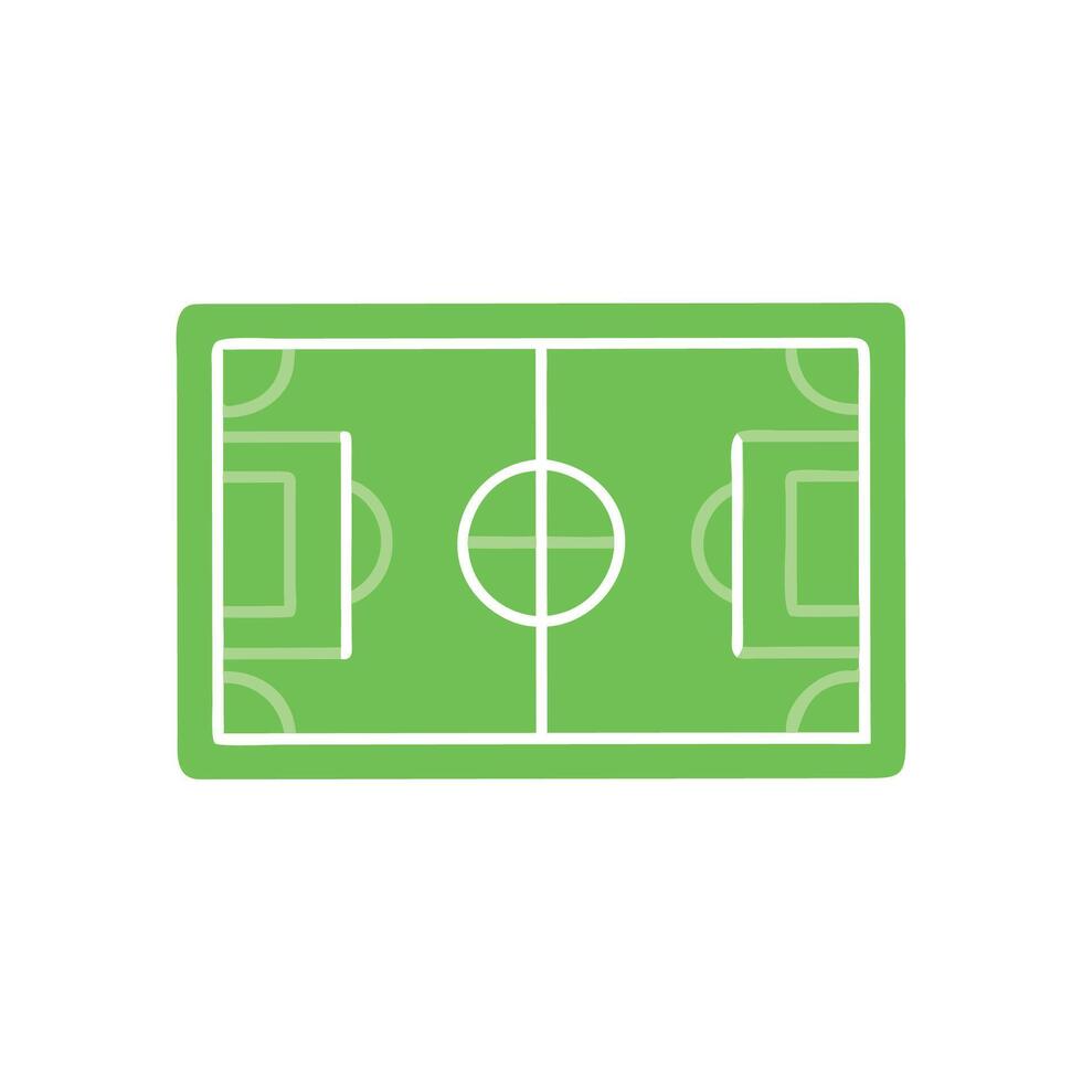 Soccer Field Icon for Game Design vector