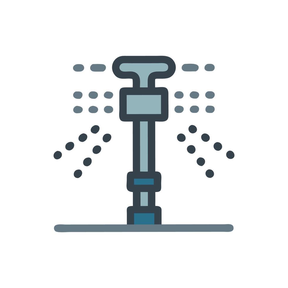 Versatile Sprinkler Illustration for Gardens vector