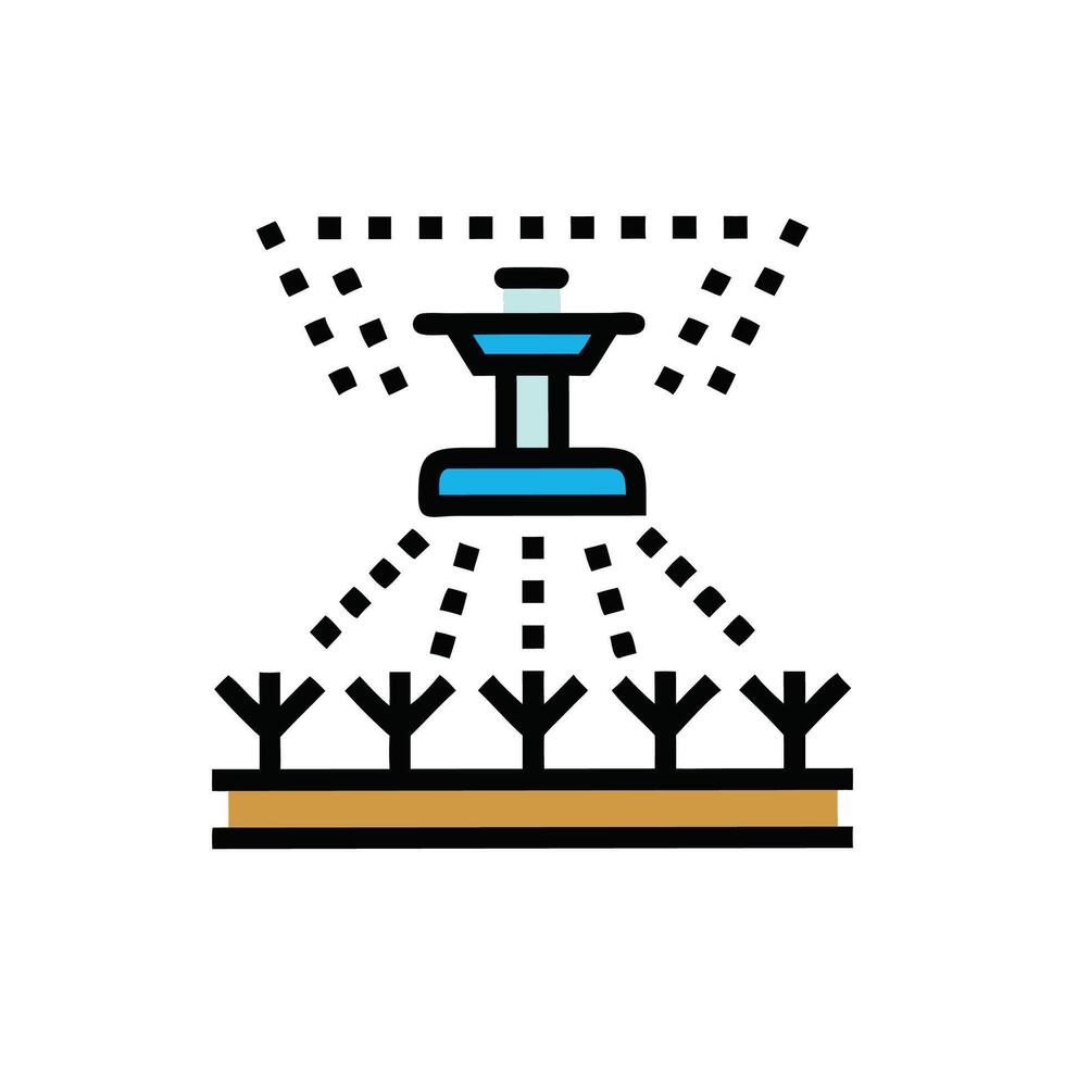 Comprehensive Sprinkler System Art vector
