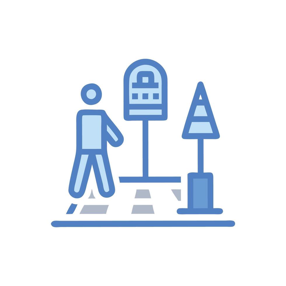 Creative Street Icon Design for Urban Areas vector