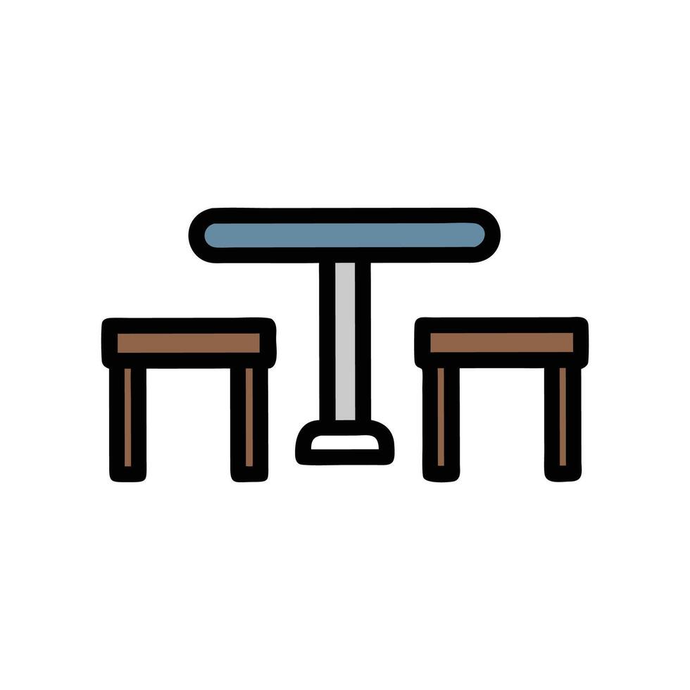 Contemporary Table Design for Living Spaces vector