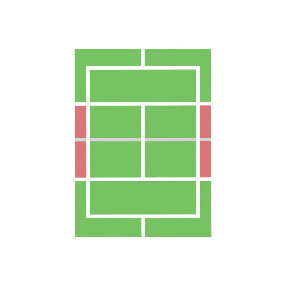 Elegant Tennis Court Illustration vector