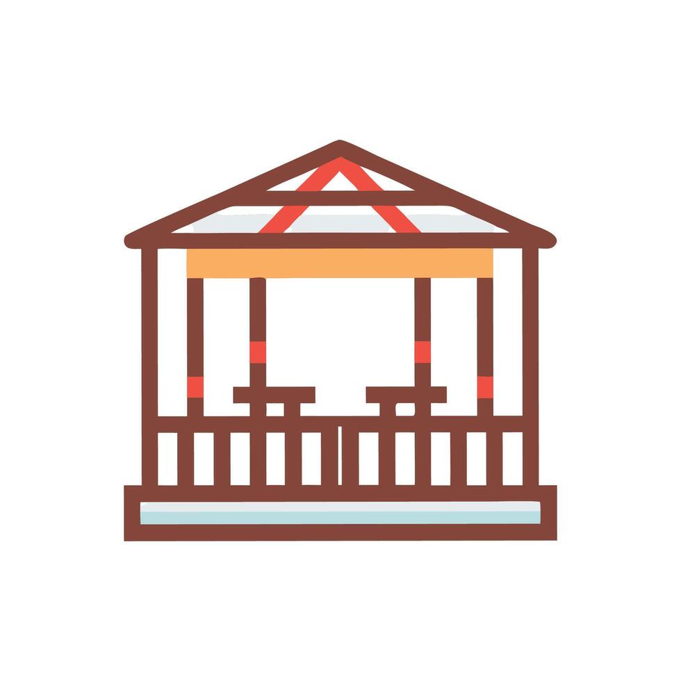 Modern Veranda Design vector