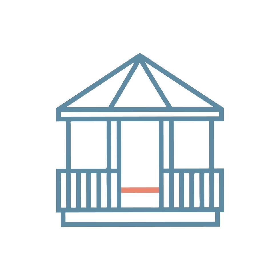 Elegant Veranda Design vector