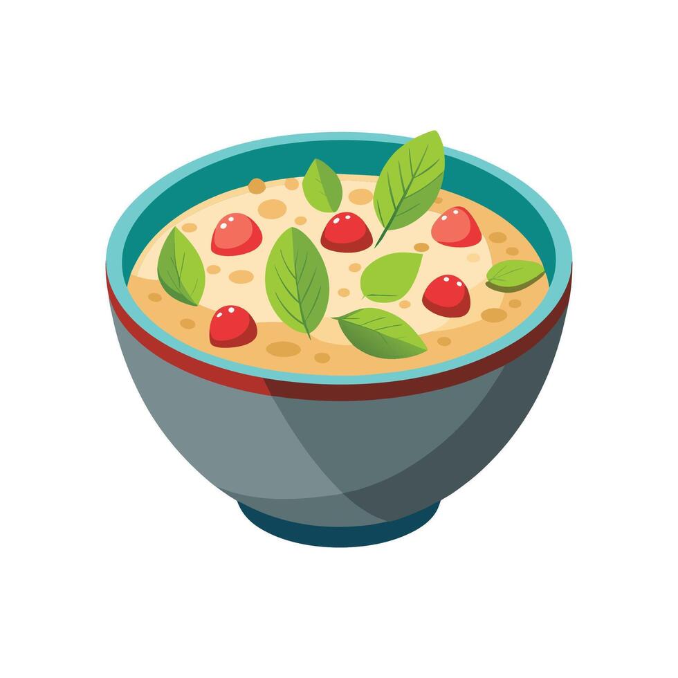 Tasty Amaranth Porridge Snack vector