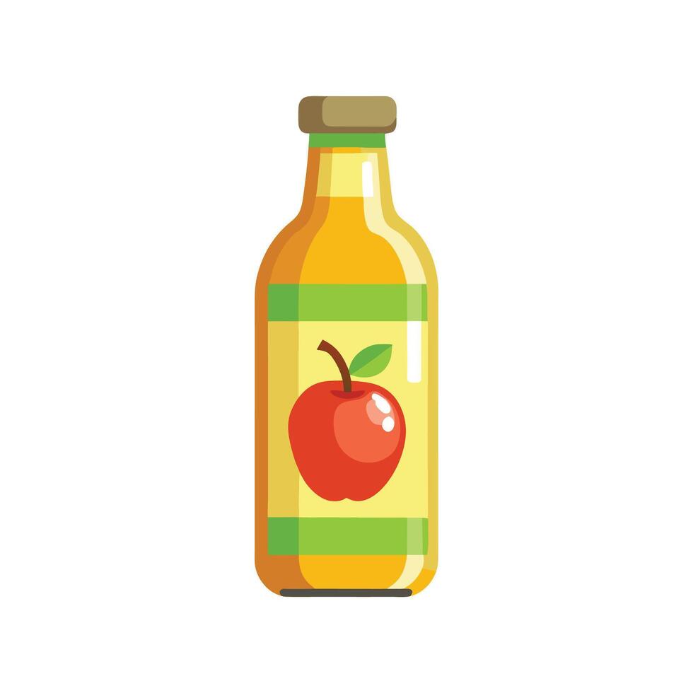 Refreshing Apple Juice vector