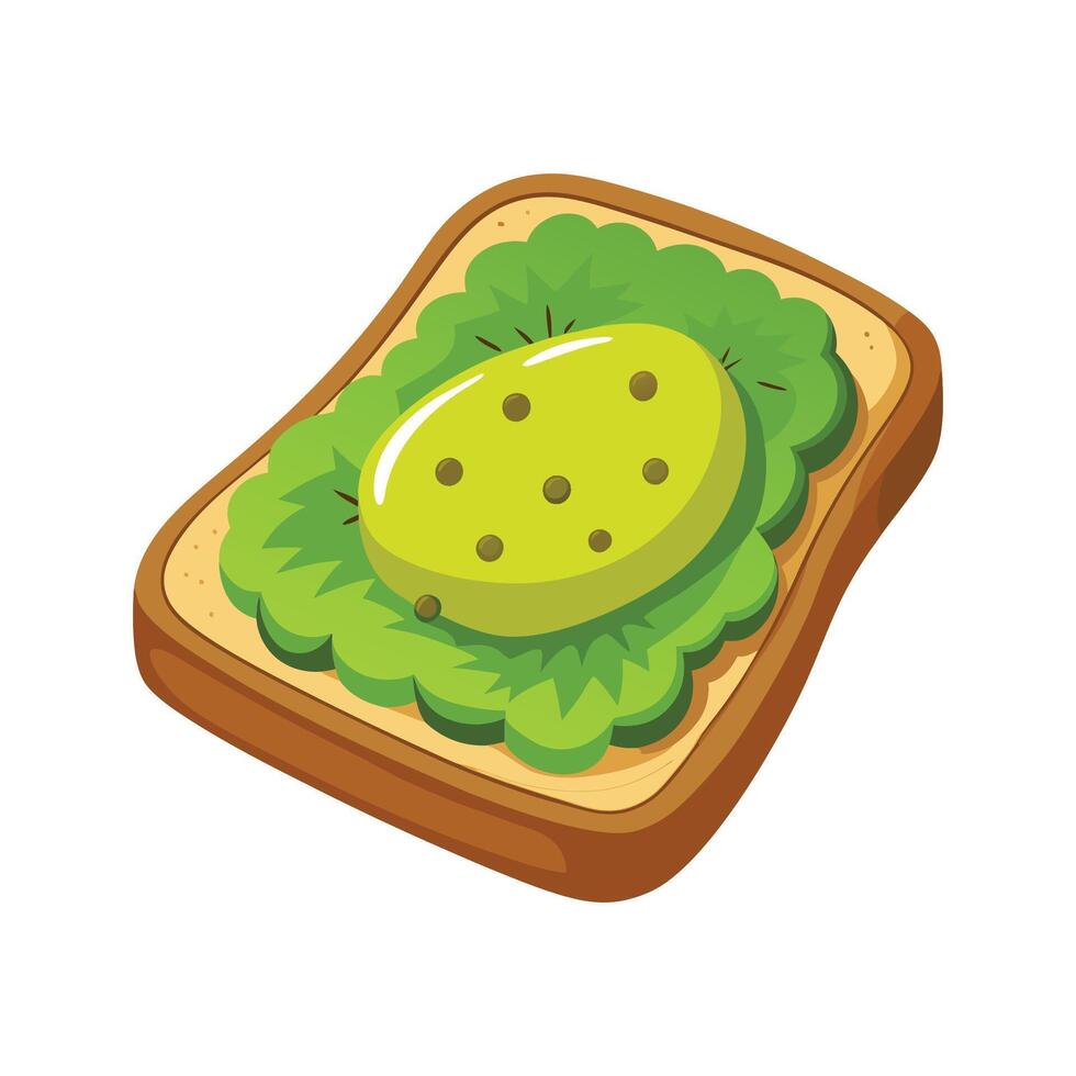 Delicious Avocado Whole Wheat Mash vector