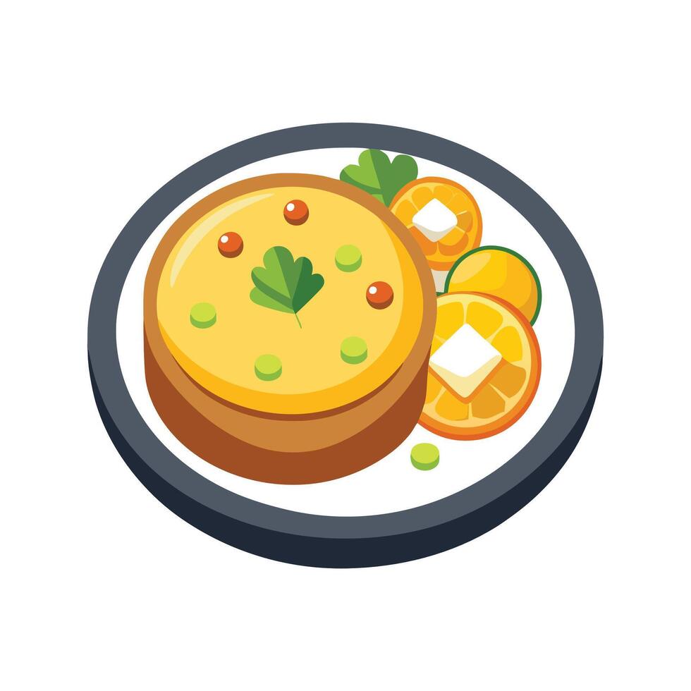 Delicious Baked Cheese Corn Mash vector