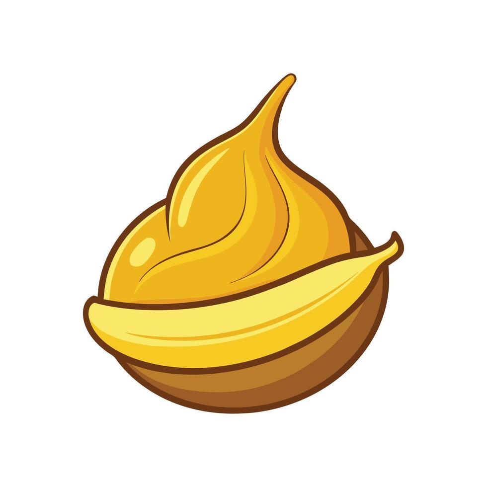 Tasty Banana Mash for Snacks vector