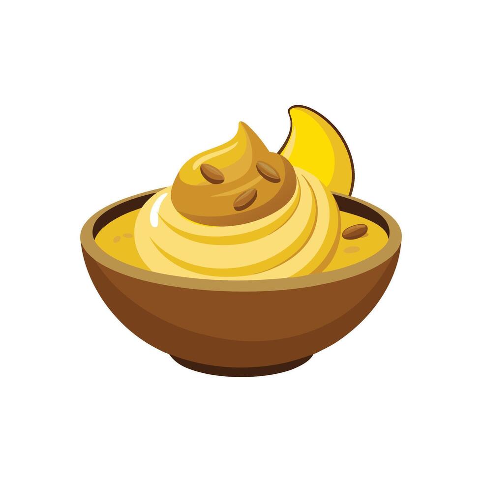 Tasty Nut Butter Banana Mash vector
