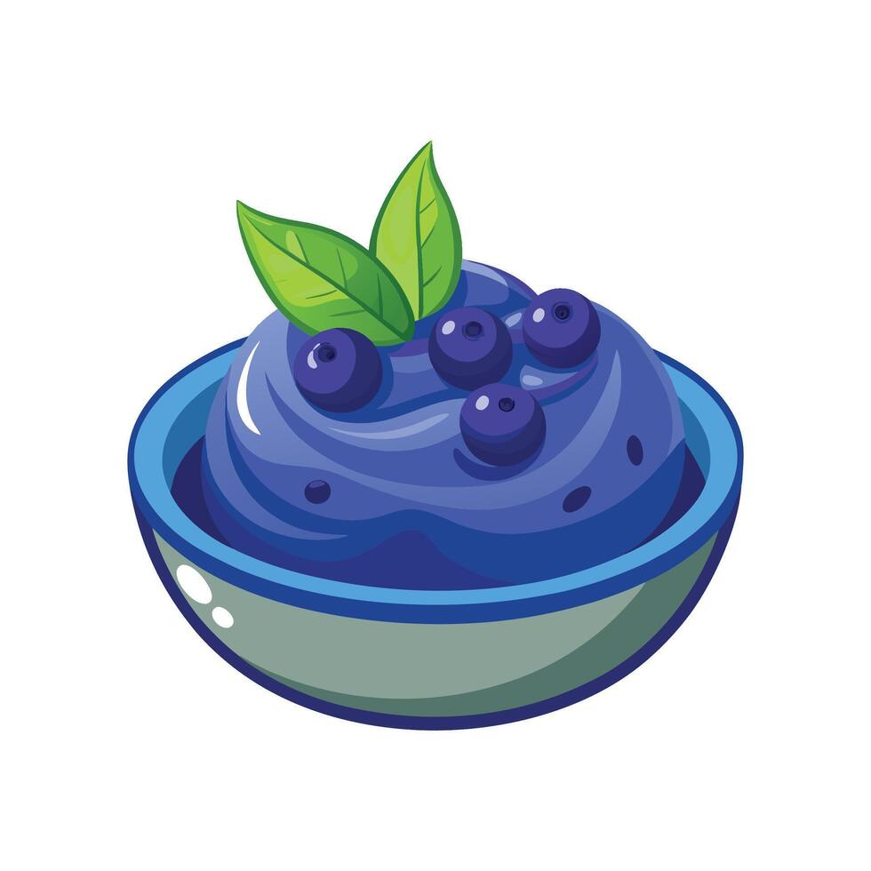 Creative Blueberry Mash vector