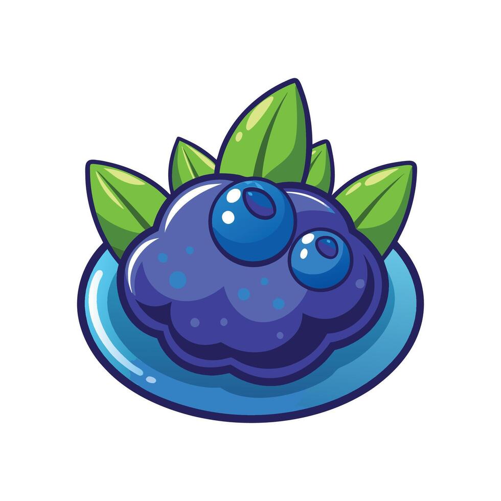 Creative Bold Blueberry Mash vector
