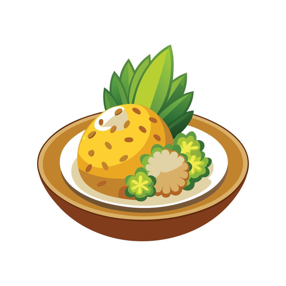 Delicious Brown Rice Pineapple Mash Recipe vector