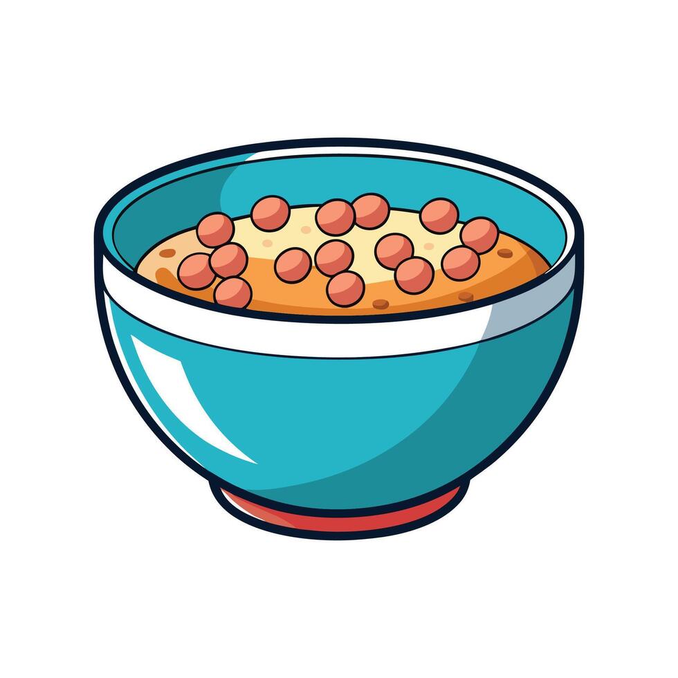 Savory Buckwheat Cereal Delight vector
