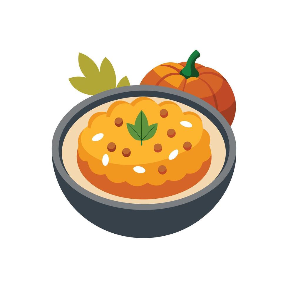 Delicious Buckwheat Pumpkin Mash Recipe vector