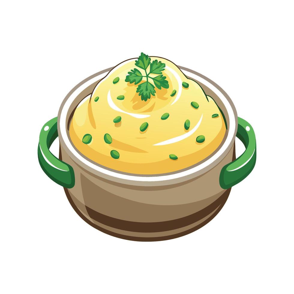 Nutritious Buttermilk Mash Meal vector