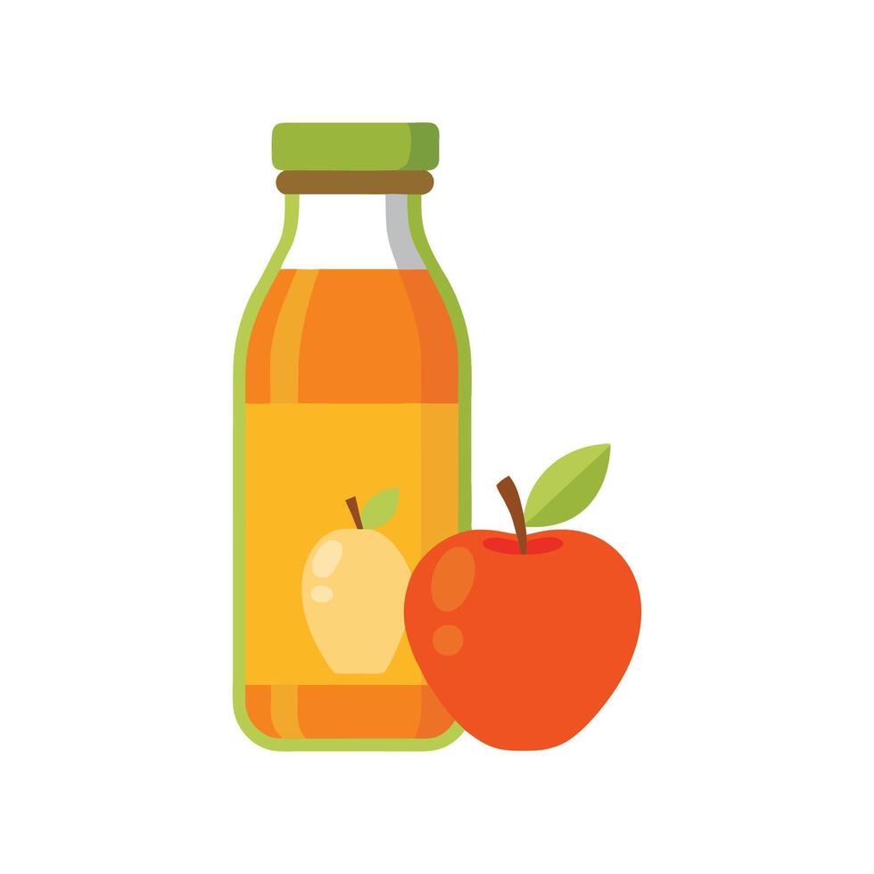Creamy Carrot Apple Juice Recipe vector