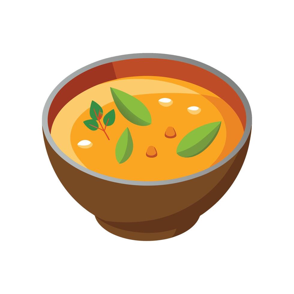 Warm Carrot Soup Delight vector