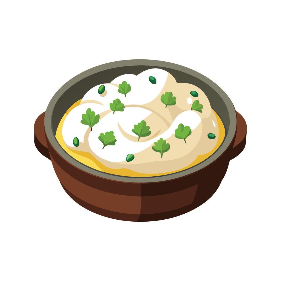 Delicious Cauliflower Mash Recipe vector
