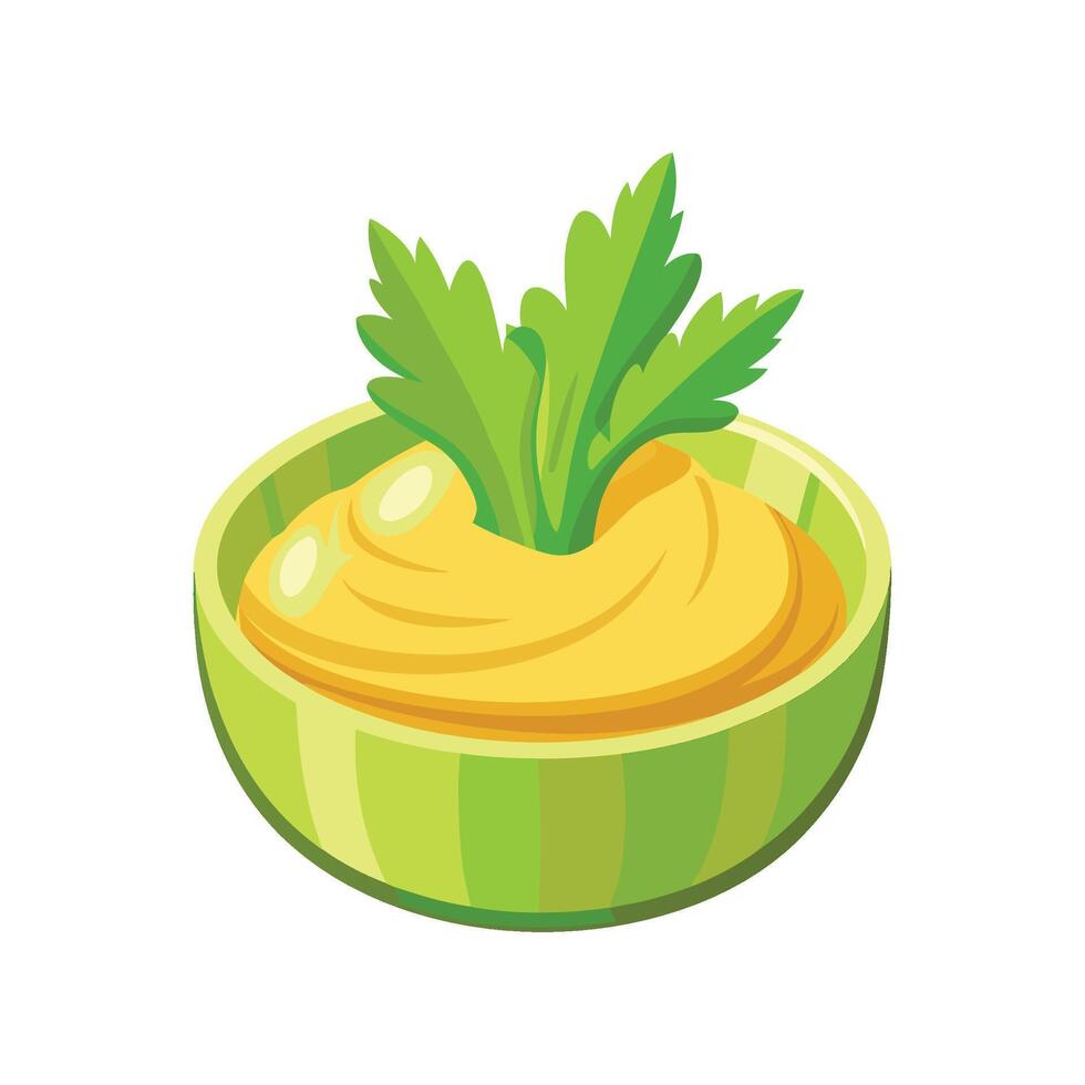Savory Celery Mash Meal vector