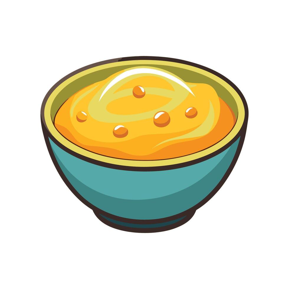 Savory Cheese Puree Meal vector