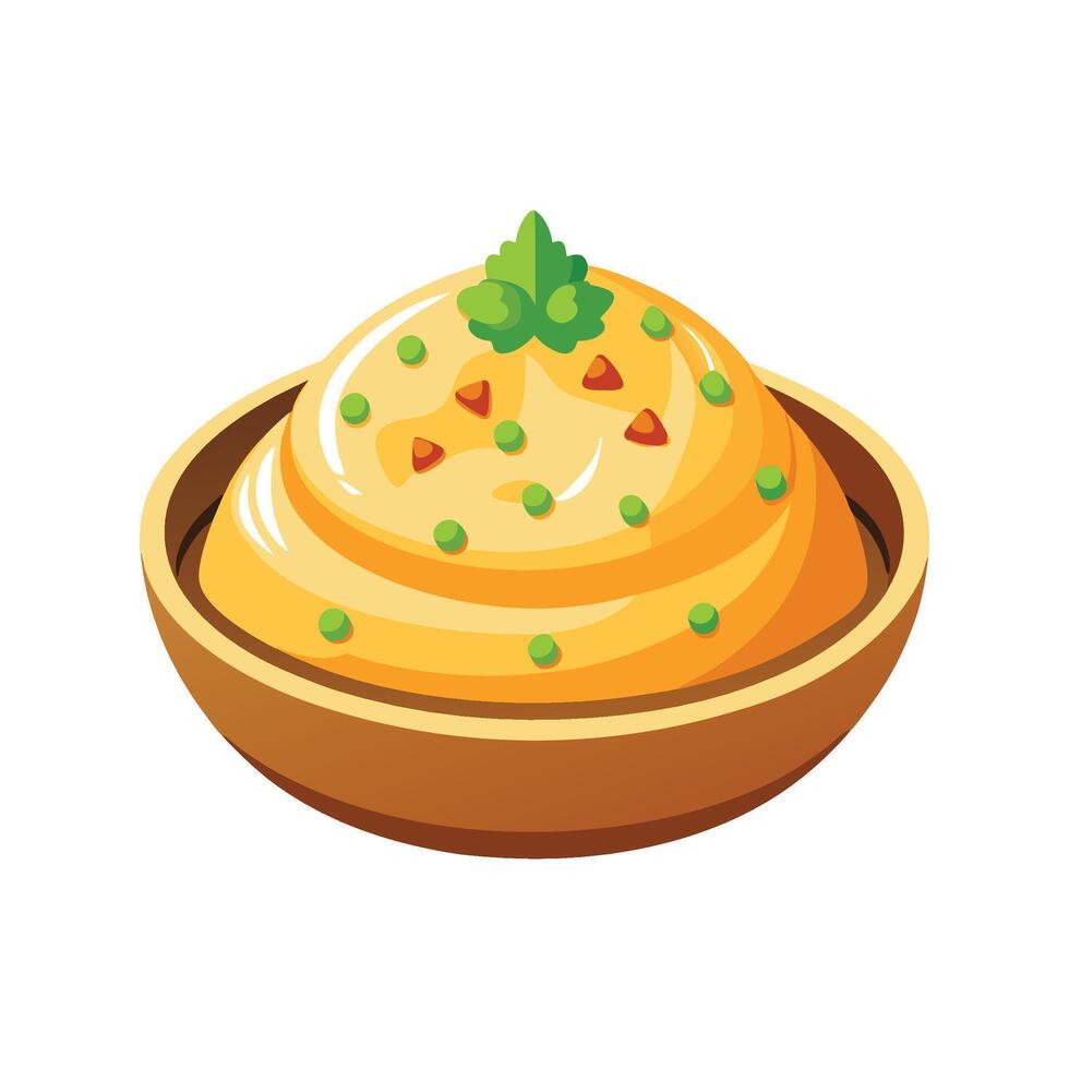 Delicious Couscous Mash Recipe vector