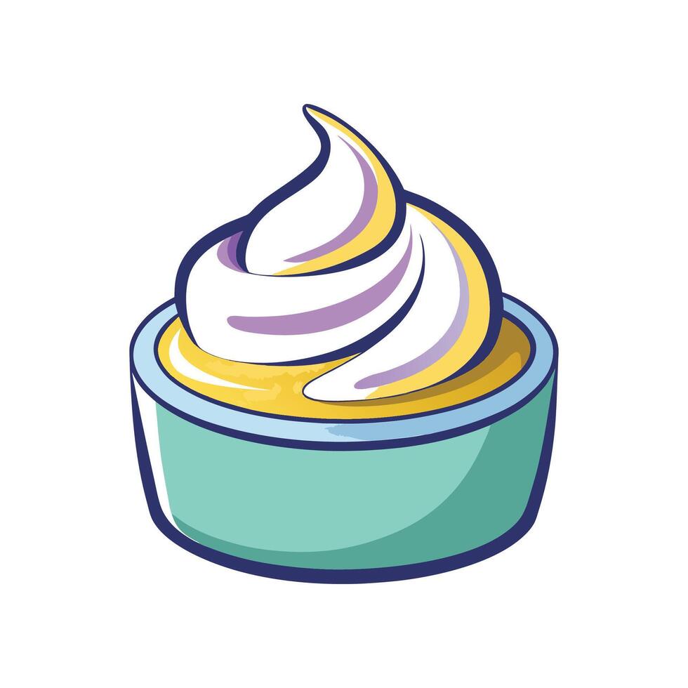 Nutritious Cream Cheese Blend vector
