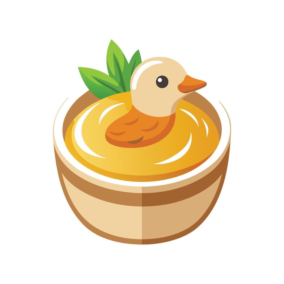 Savory Duck Puree Meal vector