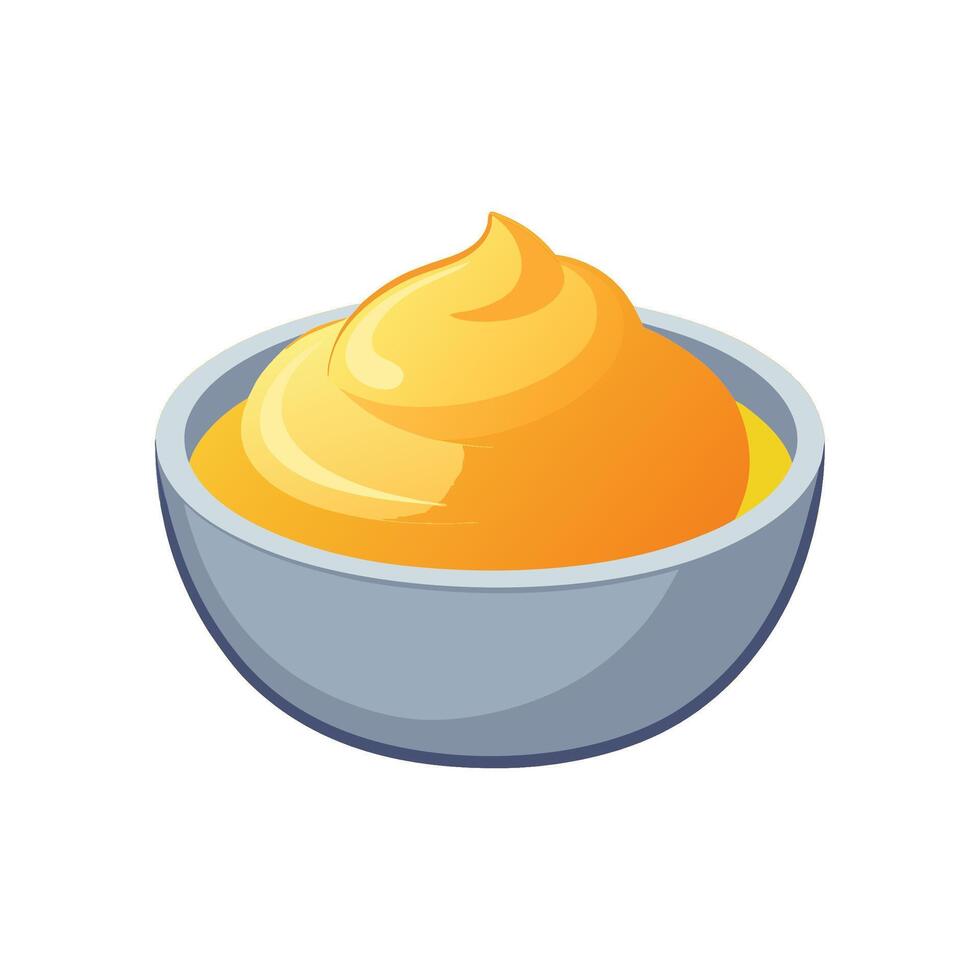 Savory Egg White Puree vector
