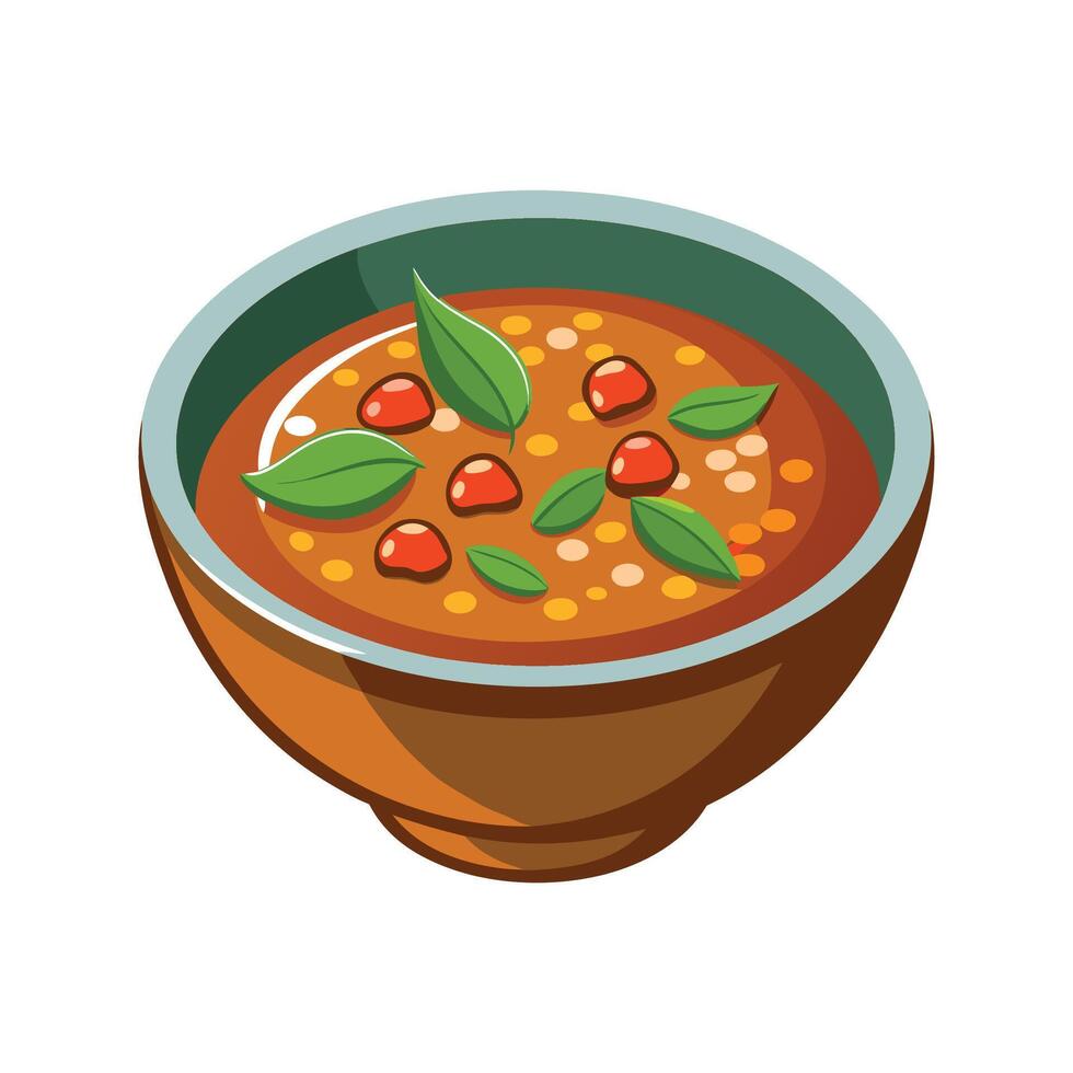 Simple Lentil Tomato Soup for Every Meal vector