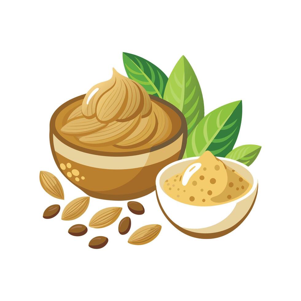 Savory Mashed Almond Butter Quinoa for Flavorful Meals vector