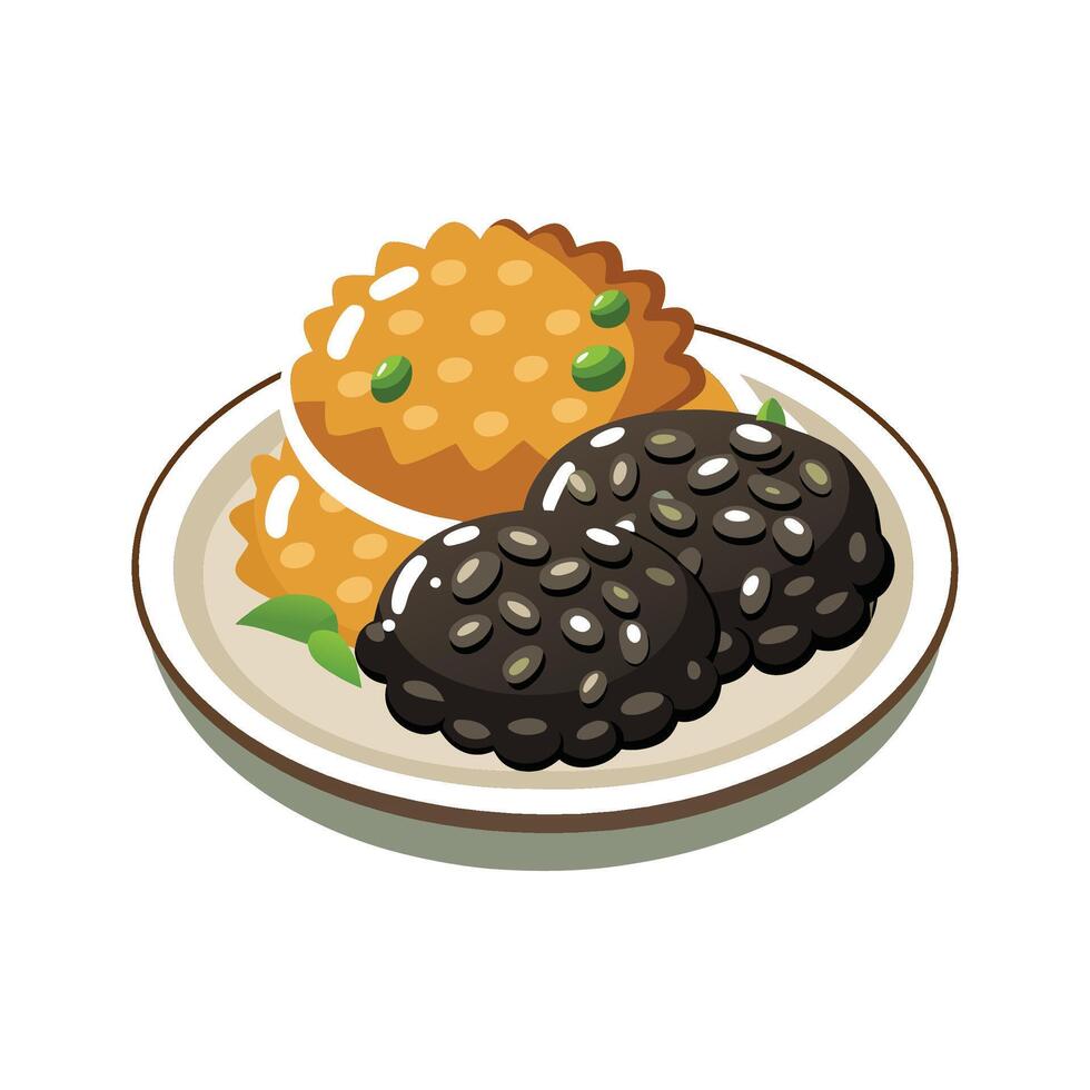 Savory Mashed Black Beans and Rice Patties for Tasty Treats vector