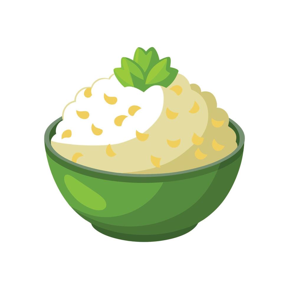 Savory Mashed Cauliflower for Delicious Meals vector