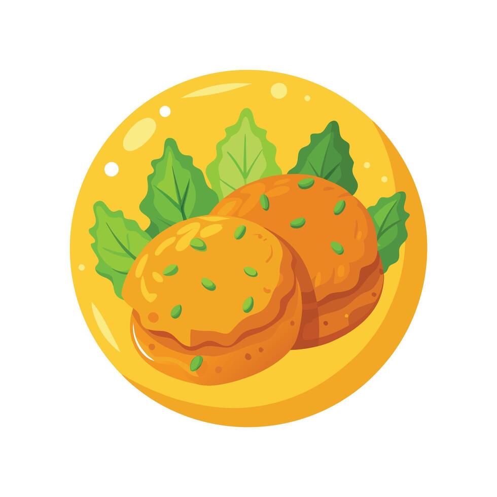Creamy Mashed Chickpea Carrot Patties for Flavorful Dishes vector