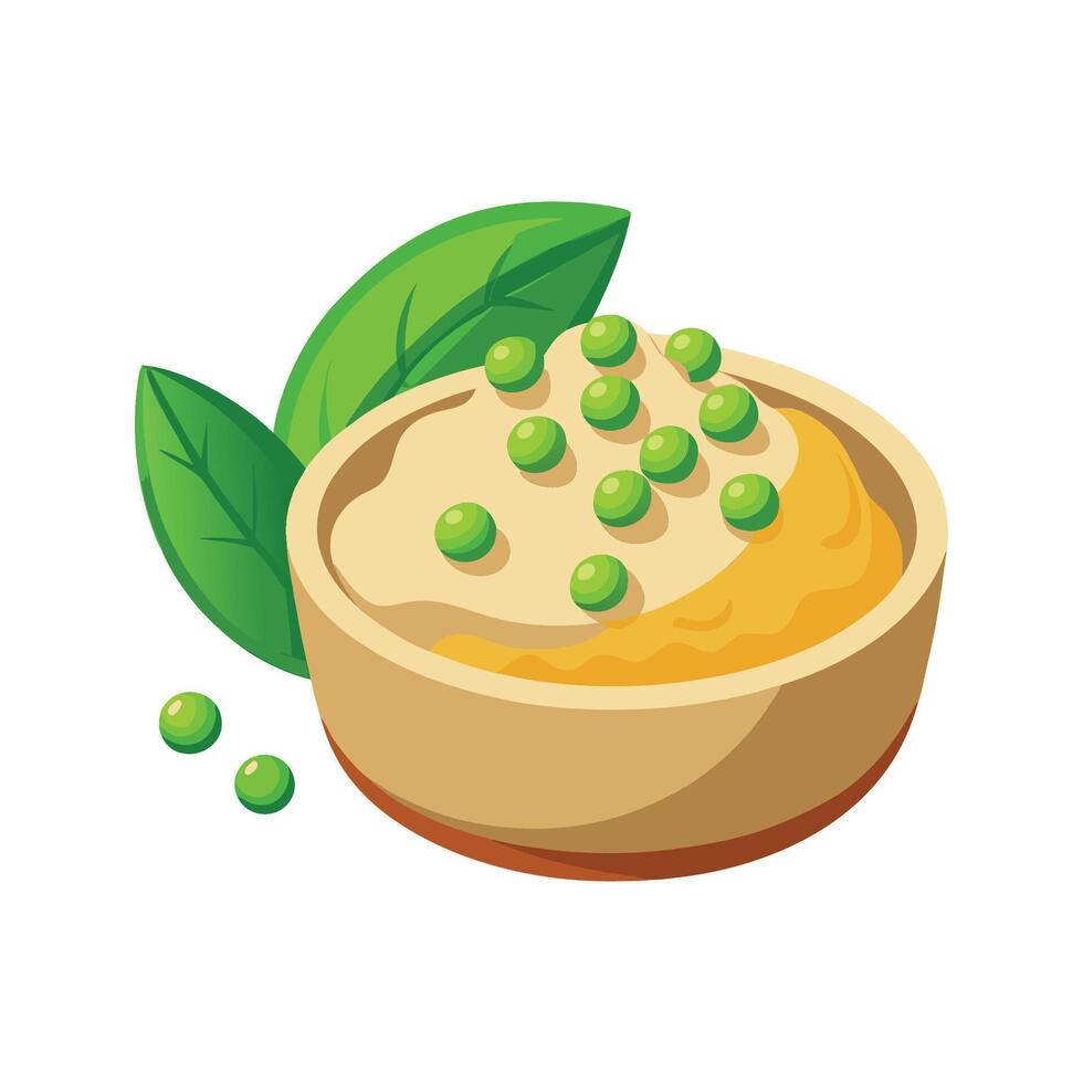 Creamy Mashed Tofu with Peas for Every Meal vector