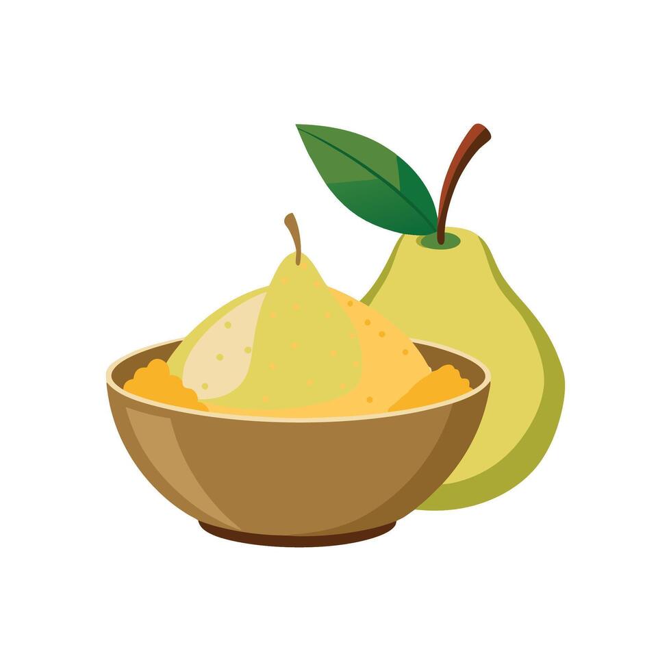 Nutritious Millet Pear Mash for Every Meal vector