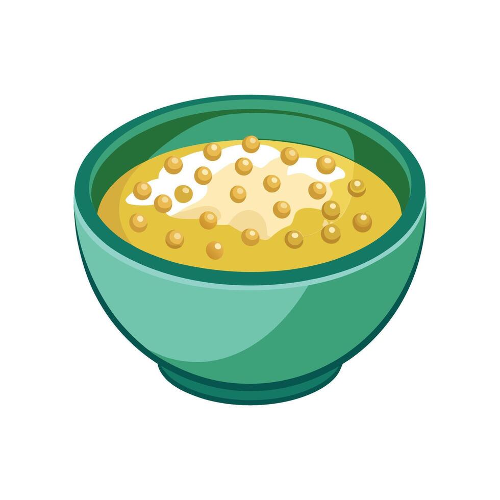 Savory Millet Porridge for Healthy Treats vector