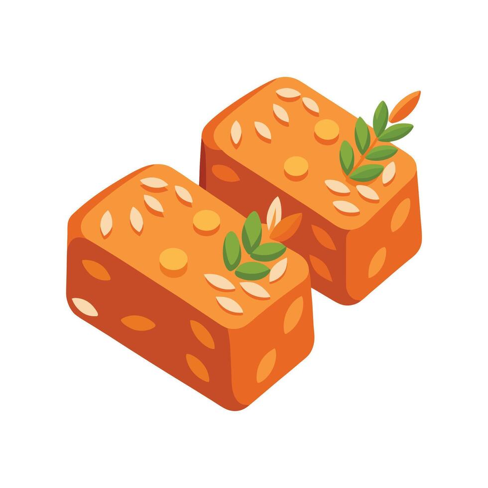Savory Mini Baked Carrot Oat Bars for Every Meal vector