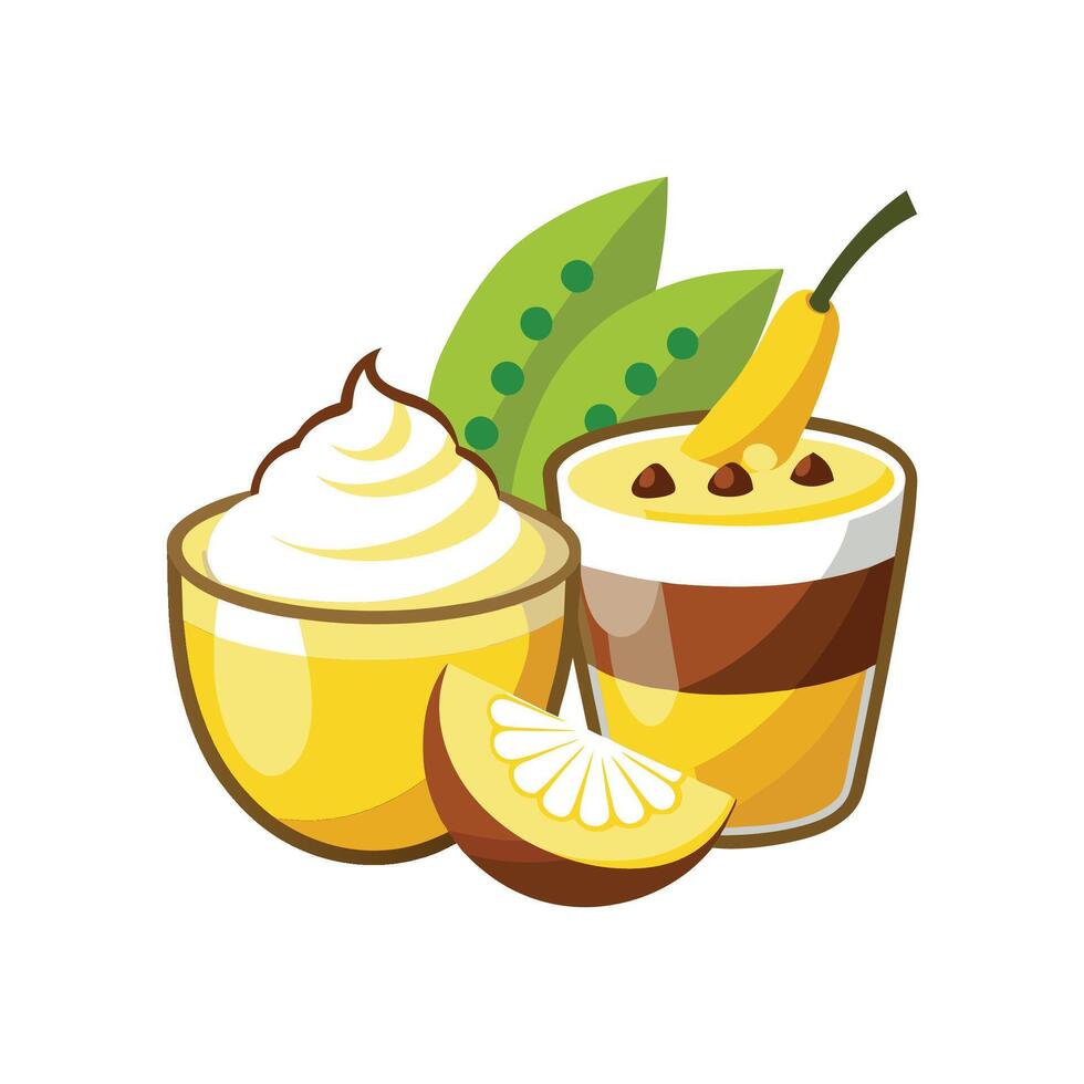 Savory Mini Coconut Banana Pudding for Every Meal vector