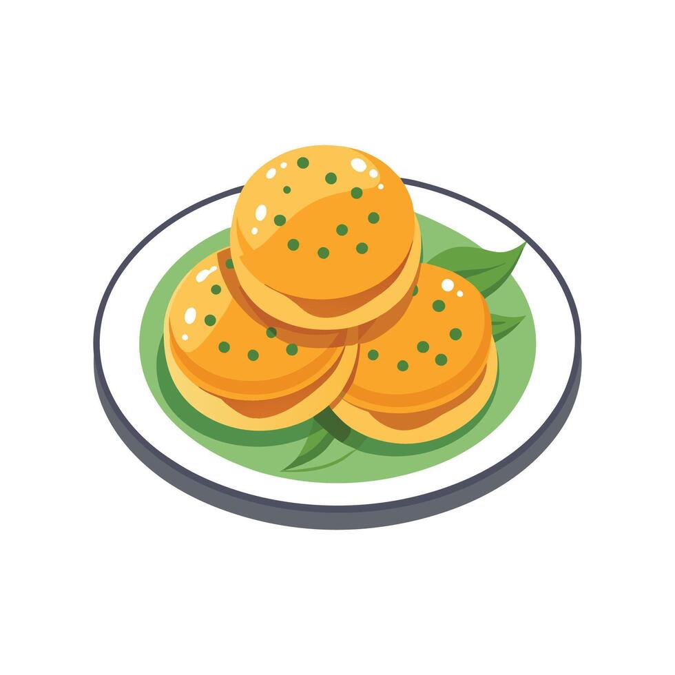 Nutritious Mini Lentil Pancakes for Breakfast vector