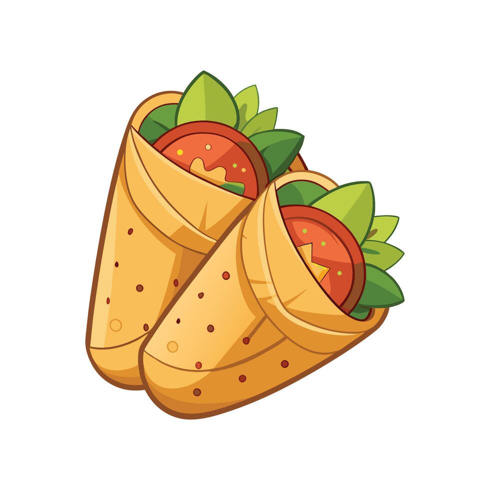 Savory Mini Whole Wheat Soft Tortilla Wraps vector