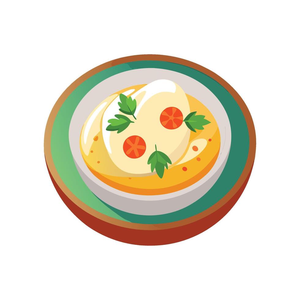 Savory Mozzarella Cheese Puree for Healthy Snacking vector
