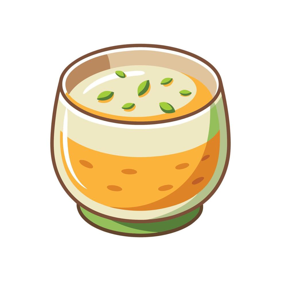 Delicious Oat Milk Pudding for Tasty Treats vector