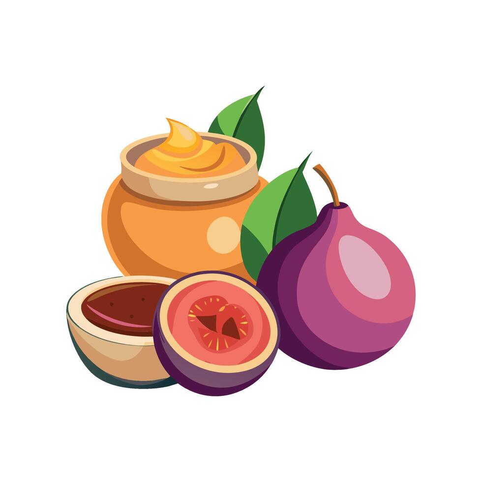 Delicious Peach Fig Blend vector