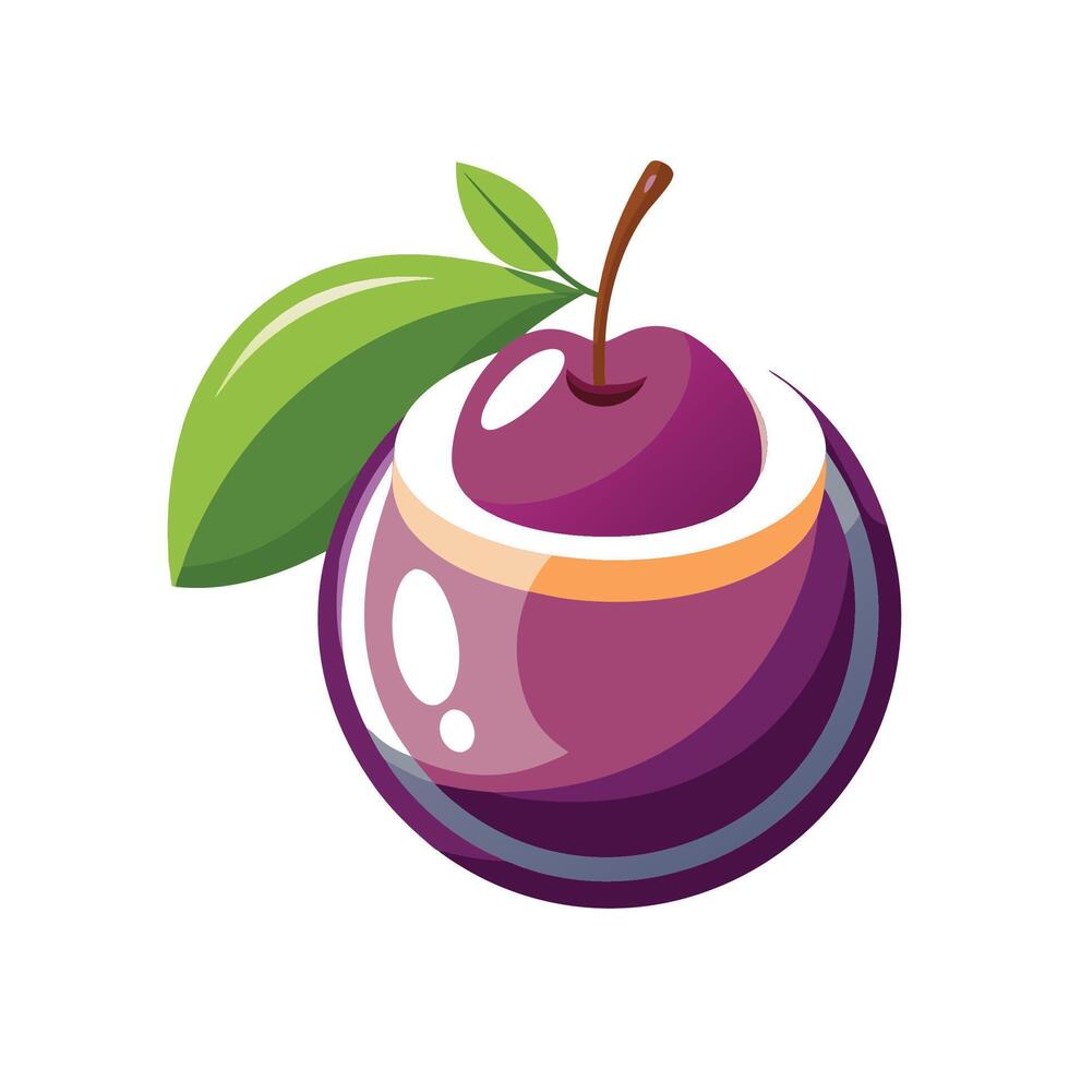 Creamy Plum Puree for Meals vector